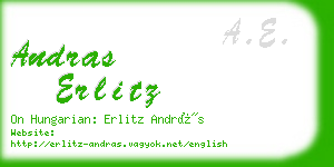 andras erlitz business card